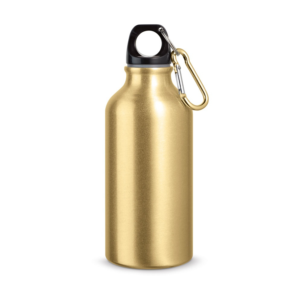 Gourde promotionnelle en aluminium 400 ml Doré satiné